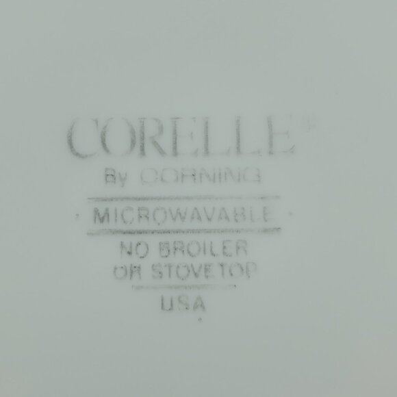 Corelle Hummingbird Salad Plates Dessert Bread Plates Green Gold Bands - Picture 6 of 6